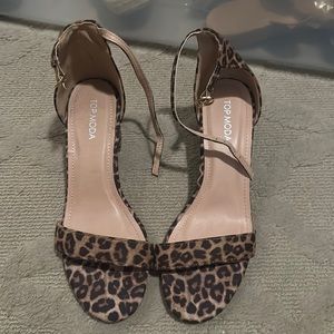 Top mods cheetah kitten heel